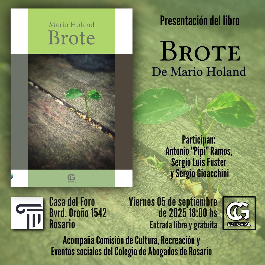 Presentación del libro Brote - De Mario Holand - 05/09/2025
